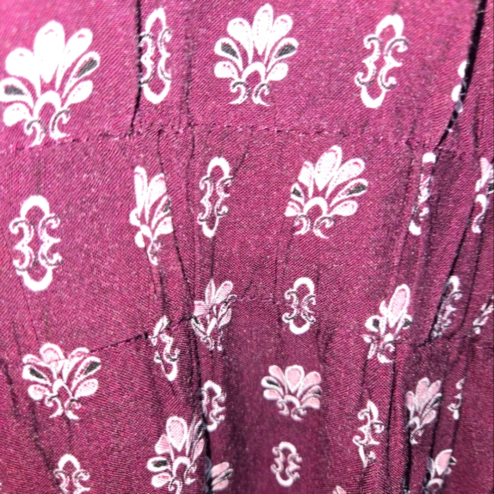 Charlotte Russe Women's XL Purple Patterned Jumpsuit - Picture 3 of 12